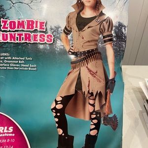 Girls Zombie Huntress Halloween Costume